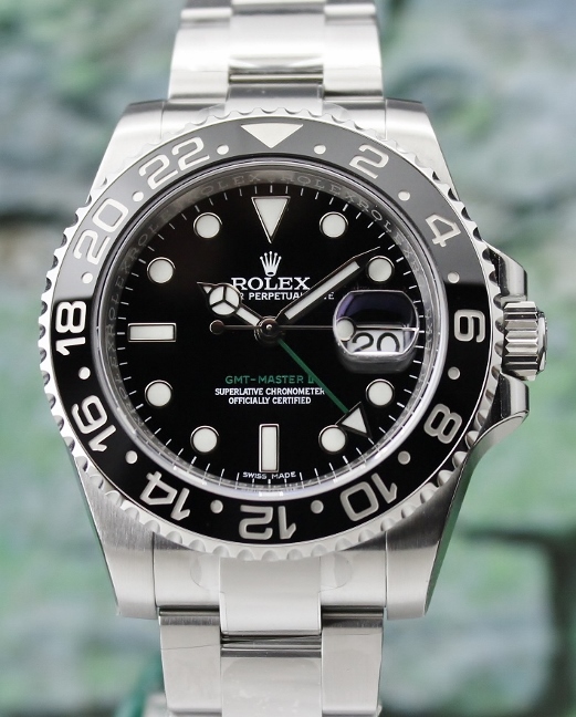 (image for) UNPOLISHED ROLEX STAINLESS STEEL OYSTER PERPETUAL DATE CERAMIC GMT/ 116710 LN